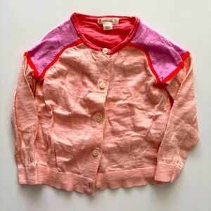 Crew cuts colour block cardigan